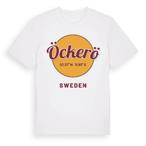 Öckerö cirkel t-shirt – ekologisk bomull t-shirt från Pinshirt