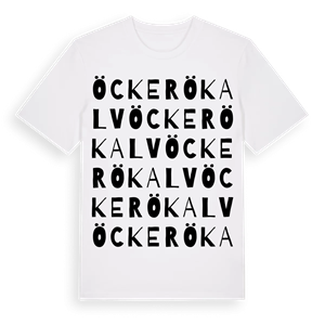 Öckerö kalv ordlek t-shirt – ekologisk bomull t-shirt från Pinshirt