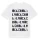 White t-shirt med Öckerö Kalv ordlek t-shirt