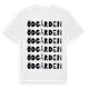 White t-shirt med Ödgården ordlek t-shirt