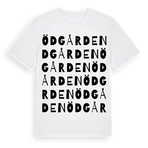 Ödgården ordlek t-shirt – ekologisk bomull t-shirt från Pinshirt