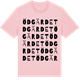 Pink Cotton t-shirt med Ödgärdet ordlek t-shirt