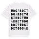 White t-shirt med Ödgärdet ordlek t-shirt