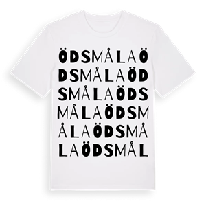 Ödsmåla ordlek t-shirt – ekologisk bomull t-shirt från Pinshirt