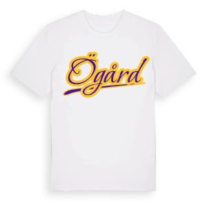 Ögård baseball t-shirt – ekologisk bomull t-shirt från Pinshirt