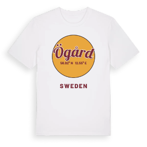 Ögård cirkel t-shirt – ekologisk bomull t-shirt från Pinshirt
