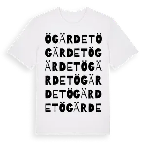 Ögärdet ordlek t-shirt – ekologisk bomull t-shirt från Pinshirt