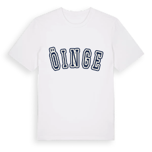 Öinge college t-shirt – ekologisk bomull t-shirt från Pinshirt