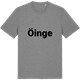 Mid Heather Gray t-shirt med Öinge fetstil t-shirt
