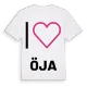 Jag älskar Öja t-shirt stort tryck