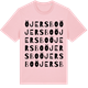 Pink Cotton t-shirt med Öjersbo ordlek t-shirt