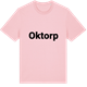Pink Cotton t-shirt med Oktorp fetstil t-shirt