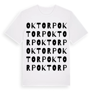 Oktorp ordlek t-shirt – ekologisk bomull t-shirt från Pinshirt