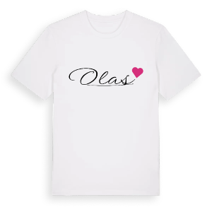 Olas hjärta t-shirt – ekologisk bomull t-shirt från Pinshirt