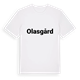 White t-shirt med Olasgård fetstil t-shirt