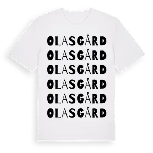 Olasgård ordlek t-shirt – ekologisk bomull t-shirt från Pinshirt
