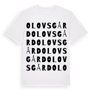 Olovsgård ordlek t-shirt – ekologisk bomull t-shirt från Pinshirt