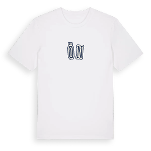 Ön college t-shirt – ekologisk bomull t-shirt från Pinshirt