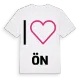 Jag älskar Ön t-shirt stort tryck