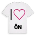 Jag älskar Ön t-shirt stort tryck