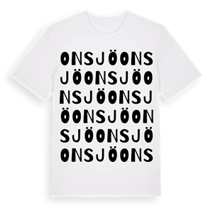 Onsjö ordlek t-shirt – ekologisk bomull t-shirt från Pinshirt
