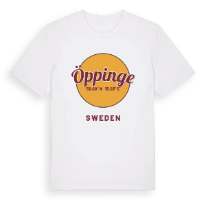 Öppinge cirkel t-shirt – ekologisk bomull t-shirt från Pinshirt