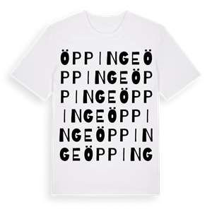 Öppinge ordlek t-shirt – ekologisk bomull t-shirt från Pinshirt