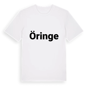 Öringe fetstil t-shirt – ekologisk bomull t-shirt från Pinshirt