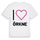 Jag älskar Örkne t-shirt stort tryck