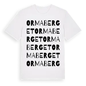 Ormaberget ordlek t-shirt – ekologisk bomull t-shirt från Pinshirt