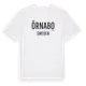 White t-shirt med Örnabo i Sverige t-shirt