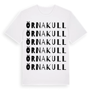 Örnakull ordlek t-shirt – ekologisk bomull t-shirt från Pinshirt