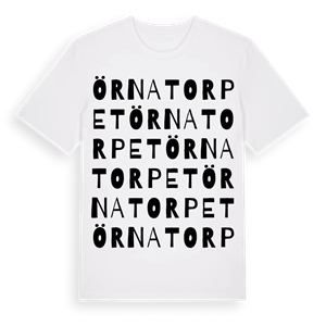 Örnatorpet ordlek t-shirt – ekologisk bomull t-shirt från Pinshirt