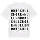 Orrakullen ordlek t-shirt