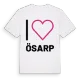 Jag älskar Ösarp t-shirt stort tryck