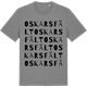 Mid Heather Gray t-shirt med Oskarsfält ordlek t-shirt