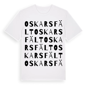 Oskarsfält ordlek t-shirt – ekologisk bomull t-shirt från Pinshirt