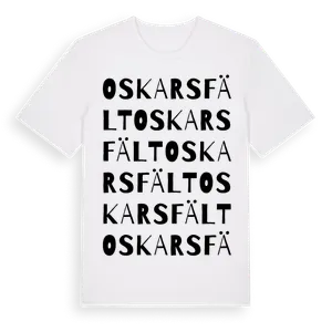Oskarsfält ordlek t-shirt – ekologisk bomull t-shirt från Pinshirt