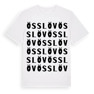 Össlöv ordlek t-shirt – ekologisk bomull t-shirt från Pinshirt