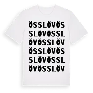 Össlöv ordlek t-shirt – ekologisk bomull t-shirt från Pinshirt