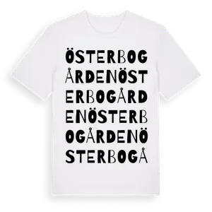 Österbogården ordlek t-shirt – ekologisk bomull t-shirt från Pinshirt