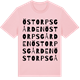 Pink Cotton t-shirt med Östorpsgården ordlek t-shirt