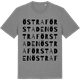 Mid Heather Gray t-shirt med Östra Förstaden ordlek t-shirt