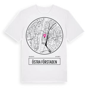 Östra Förstaden t-shirt – ekologisk bomull t-shirt från Pinshirt