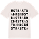 Vintage White t-shirt med Östra Stranden ordlek t-shirt