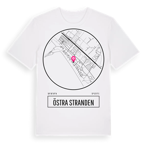 Östra Stranden t-shirt – ekologisk bomull t-shirt från Pinshirt