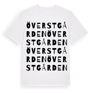 Överstgården ordlek t-shirt – ekologisk bomull t-shirt från Pinshirt