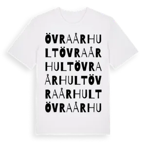 Övra Århult ordlek t-shirt – ekologisk bomull t-shirt från Pinshirt