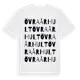 White t-shirt med Övra Århult ordlek t-shirt