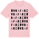 Pink Cotton t-shirt med Övra Fare ordlek t-shirt